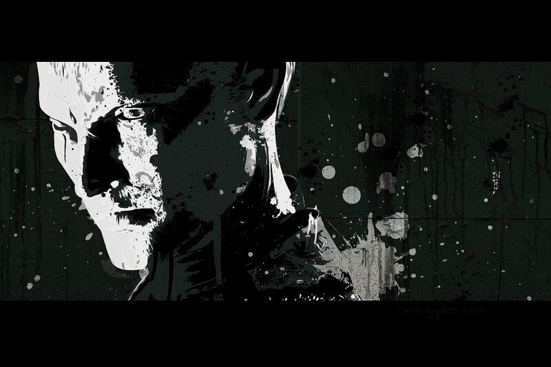 graffiti-style character portrait
