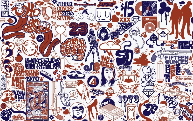 Graffiti-style Collage