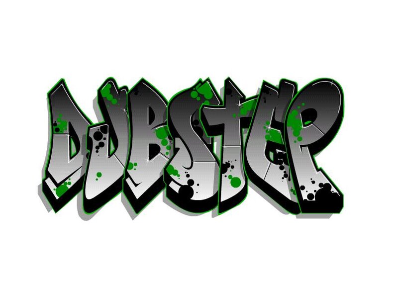 graffiti-style dubstep text