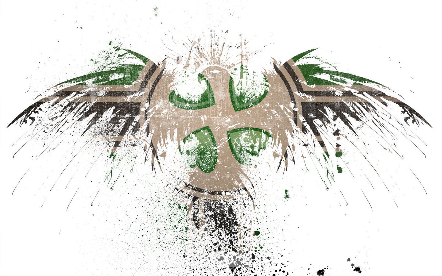 graffiti-style eagle emblem