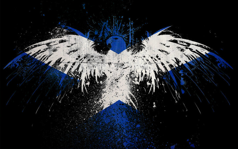 graffiti-style eagle emblem