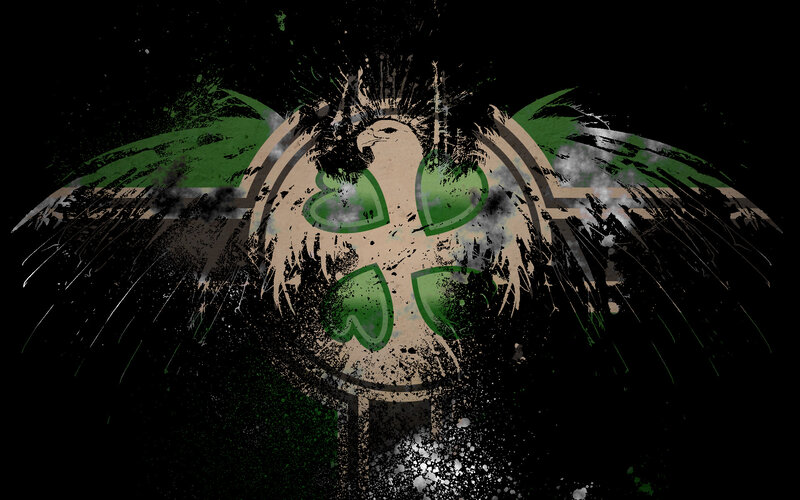 graffiti-style eagle emblem