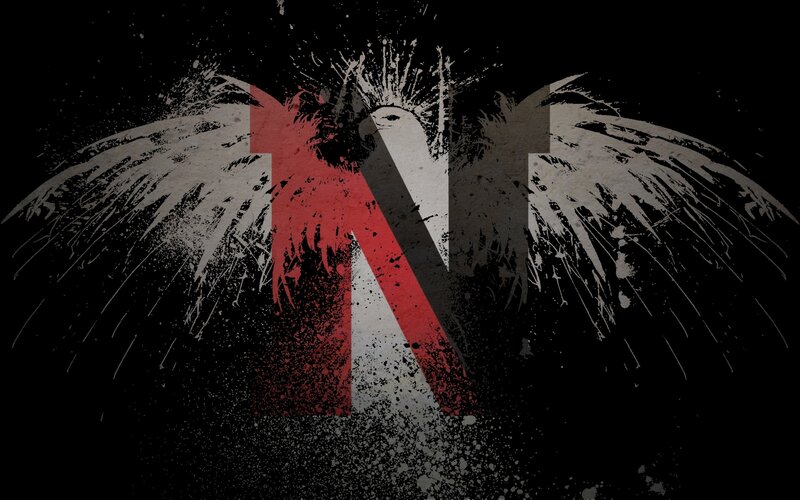 graffiti-style eagle logo