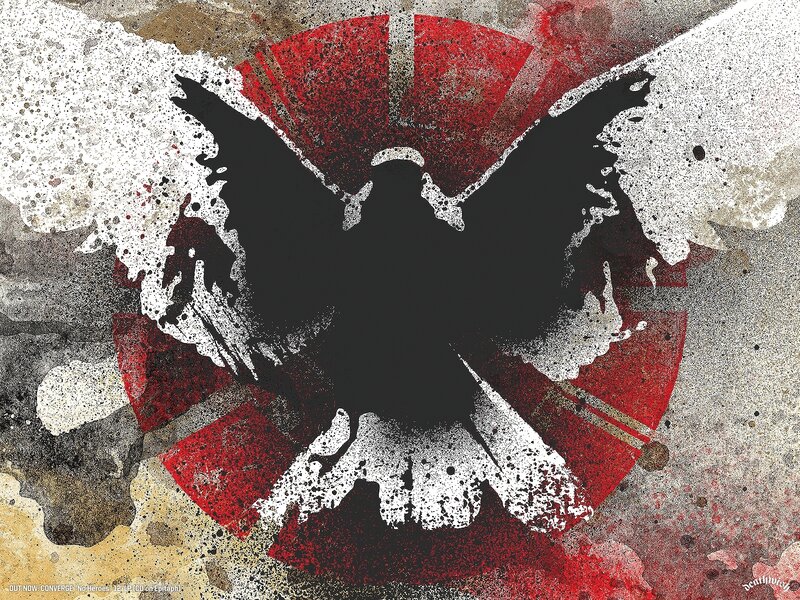 graffiti-style eagle symbol