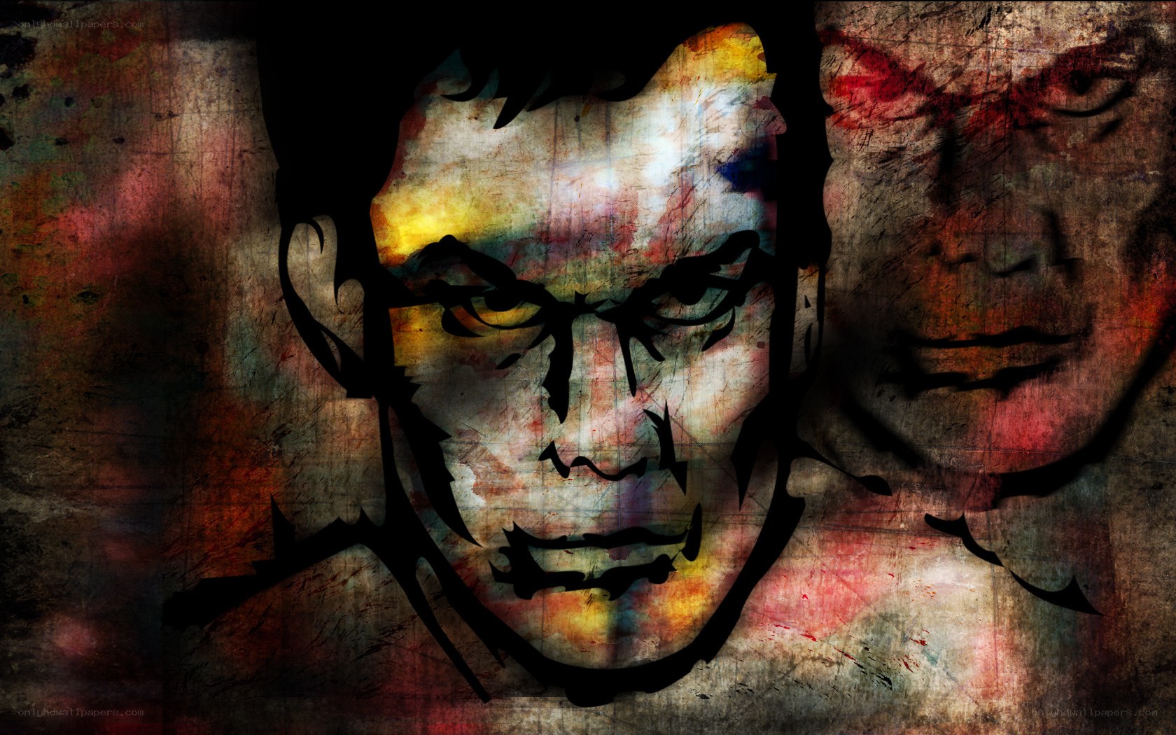 graffiti-style face art