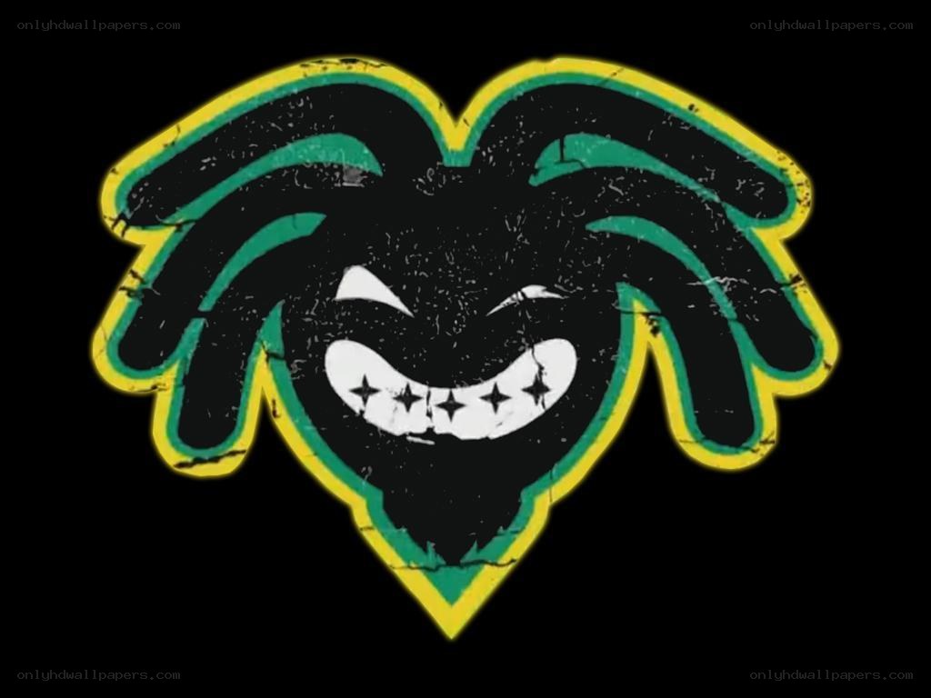 graffiti-style face logo