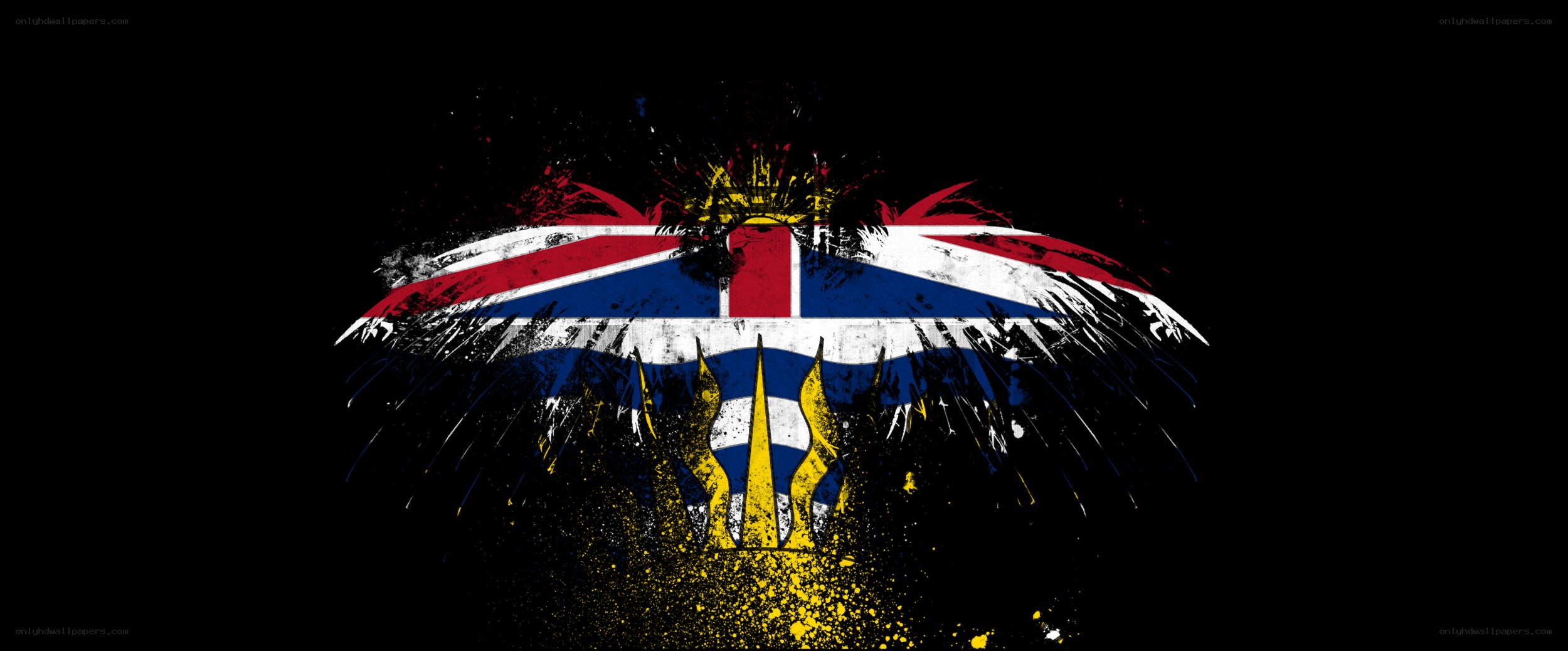 graffiti-style flag art