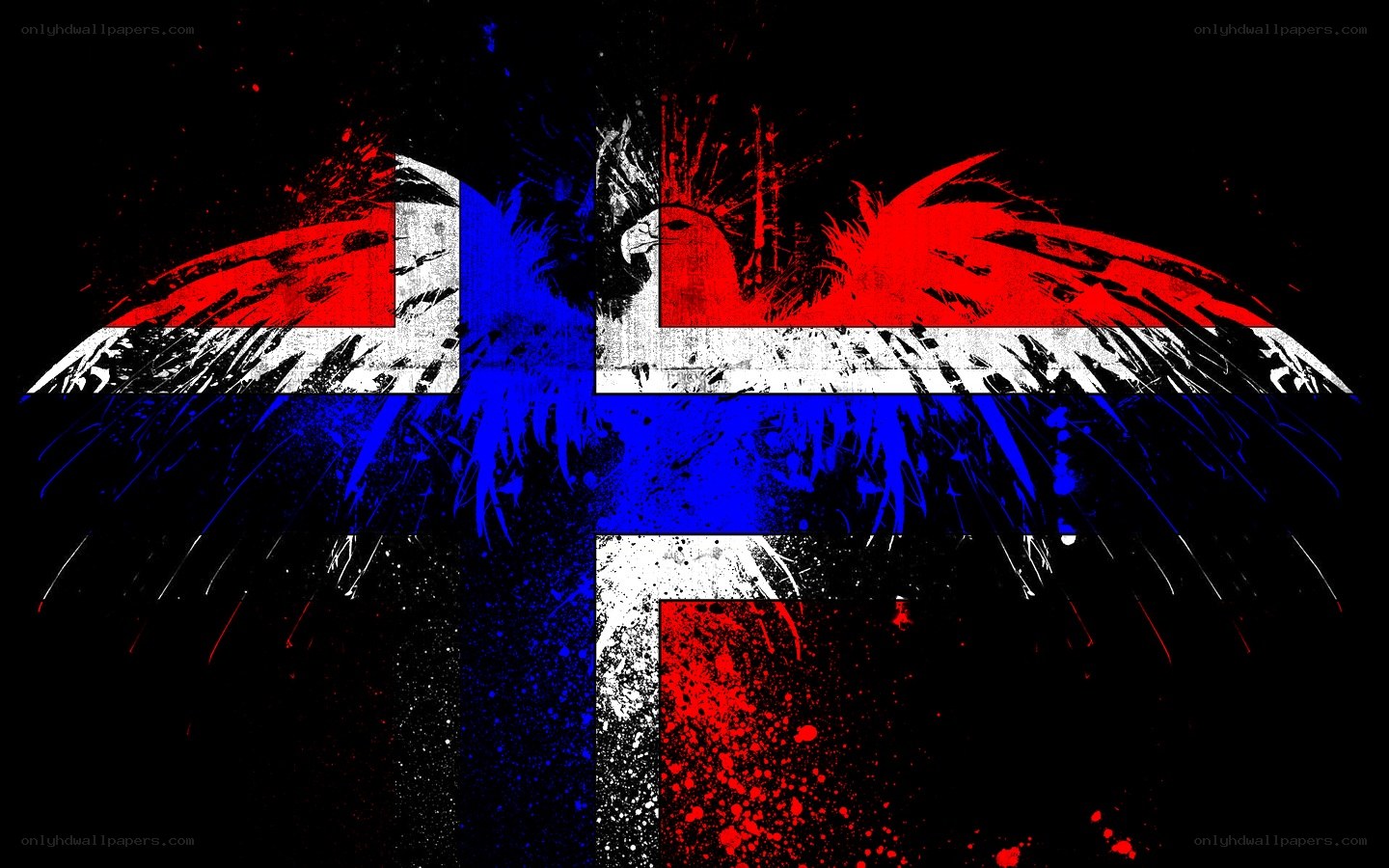 graffiti-style flag art