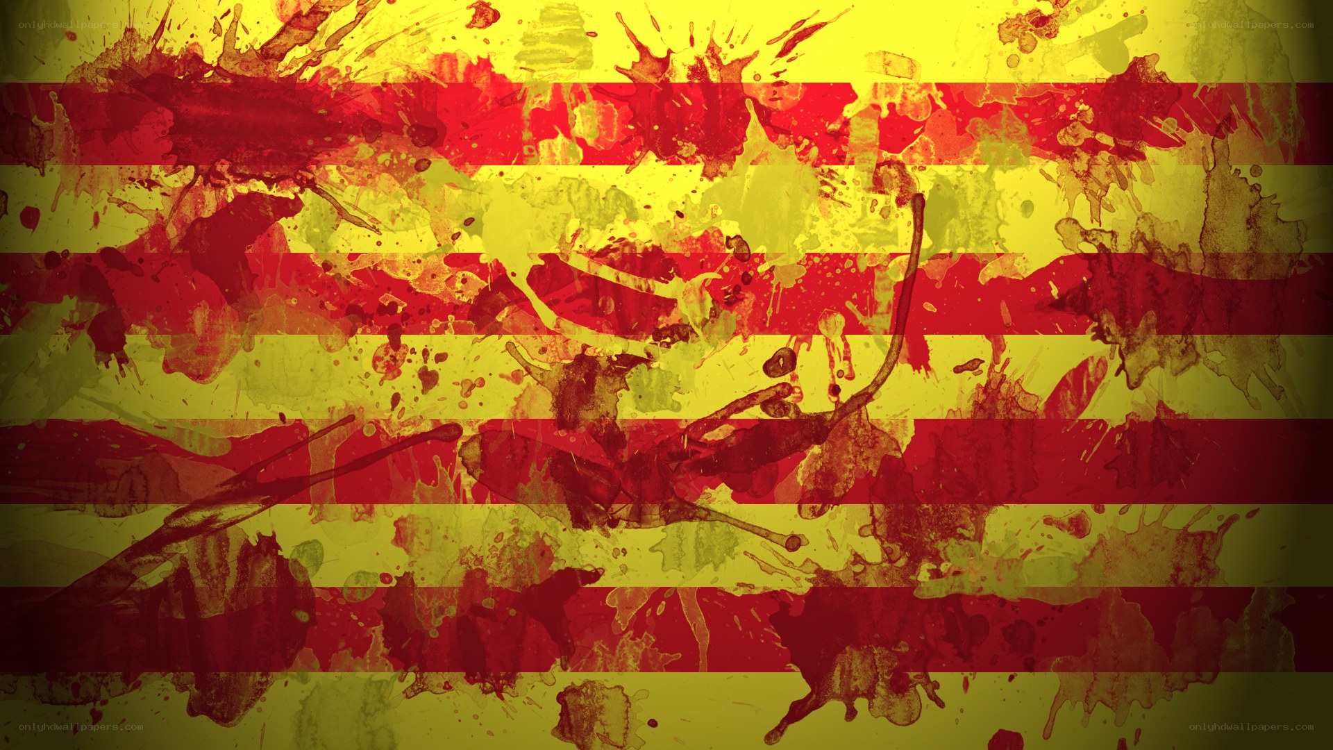 graffiti-style flag art