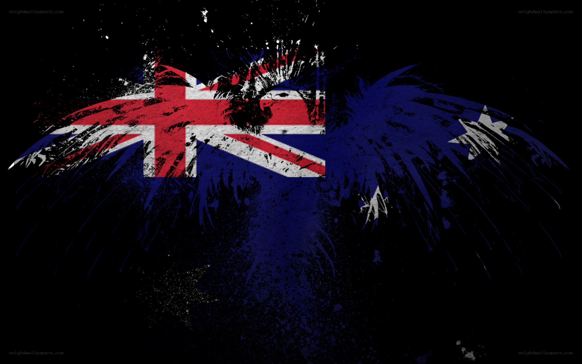 graffiti-style flag art