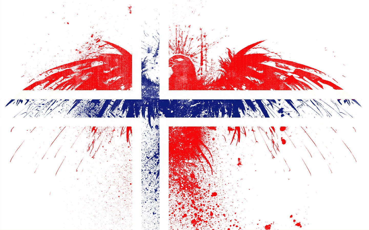 graffiti-style flag art
