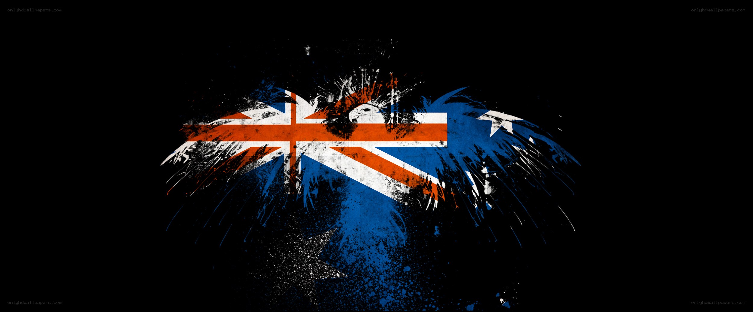 graffiti-style flag art