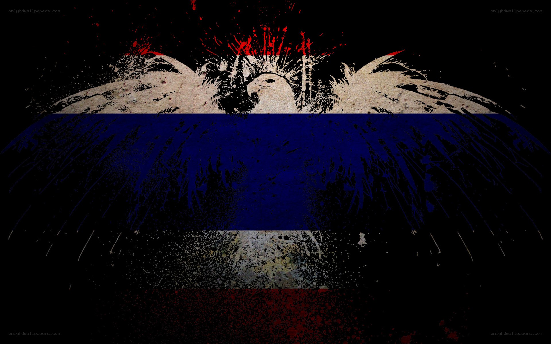 graffiti-style flag design