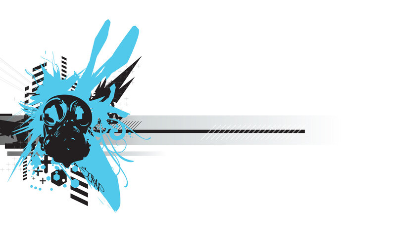 graffiti-style gas mask design