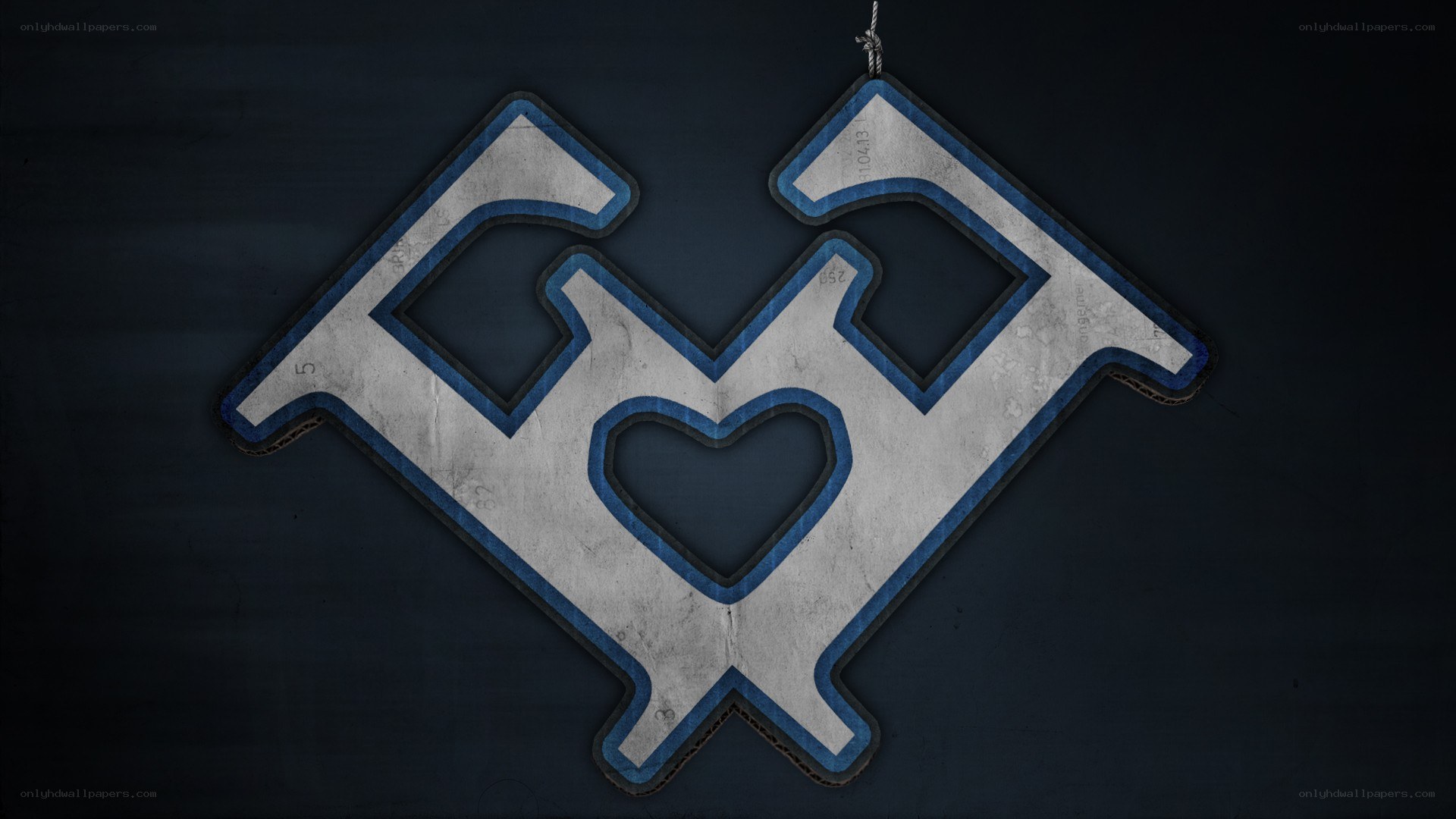 graffiti-style logo with heart