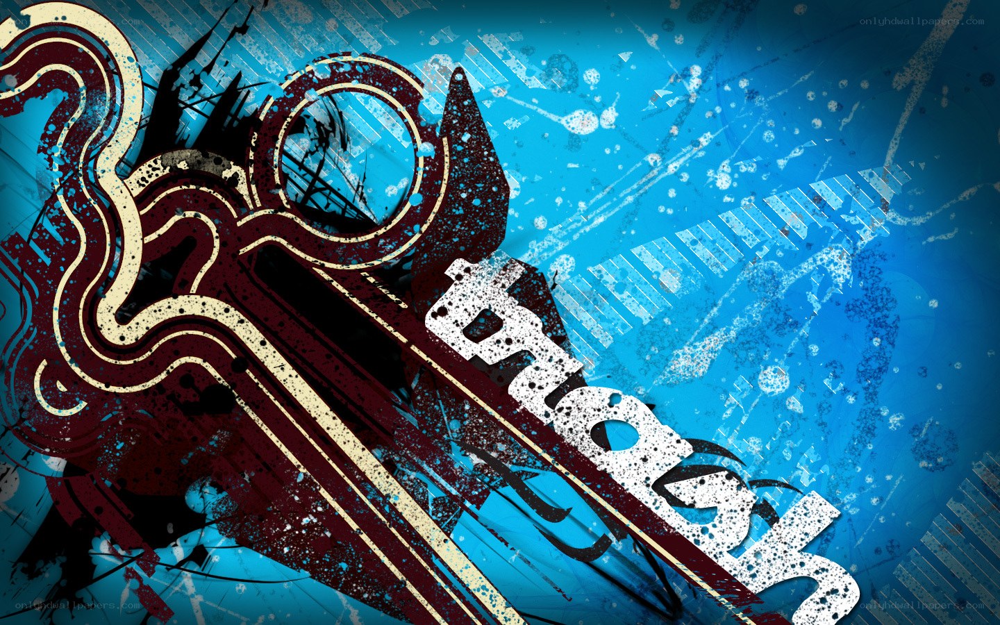 graffiti-style music art
