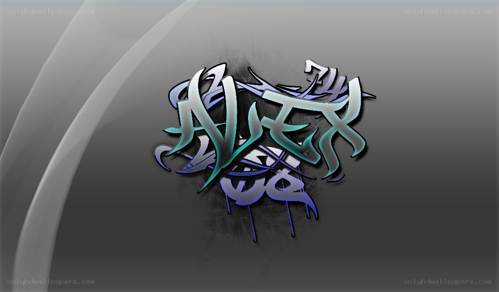 graffiti-style name logo