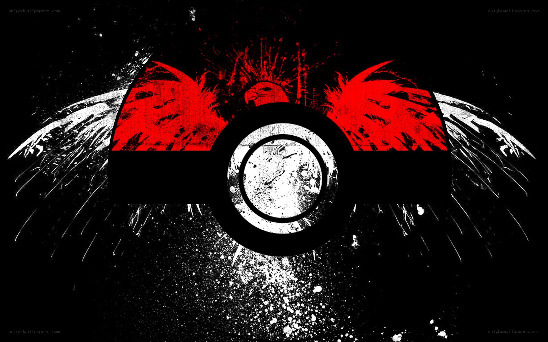 graffiti-style pokeball art