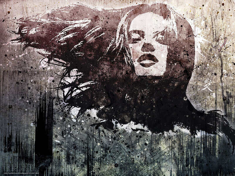 graffiti-style portrait art