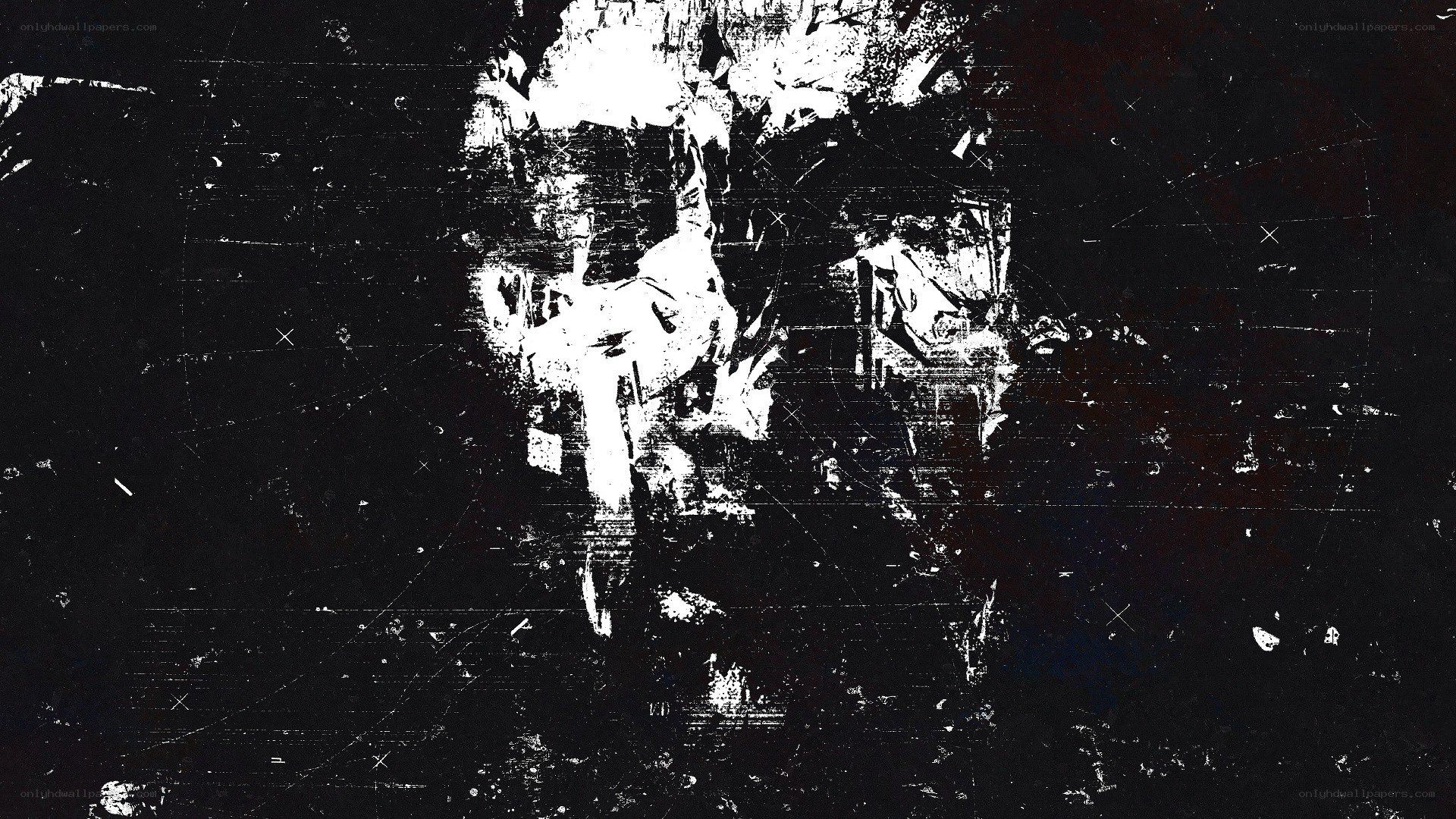 graffiti-style skull art