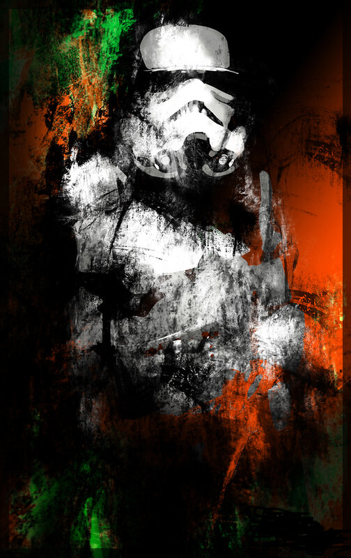 graffiti-style stormtrooper art