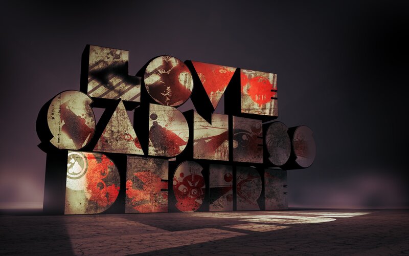 graffiti-style text art