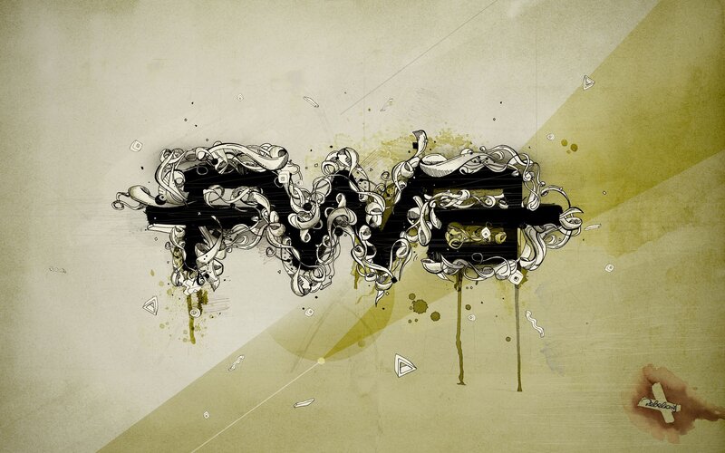graffiti-style text art