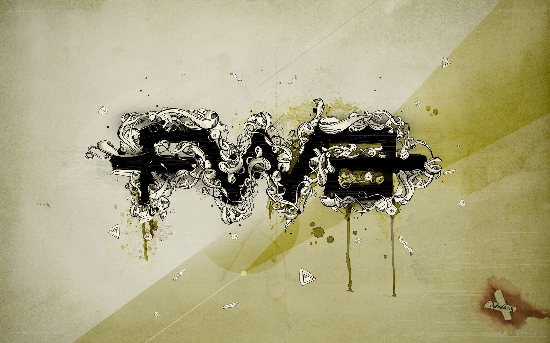 graffiti-style text art