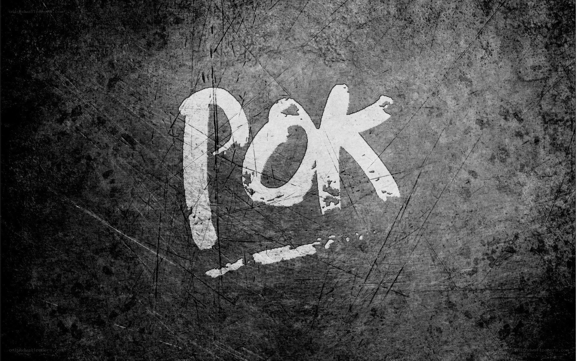 graffiti-style text on textured background