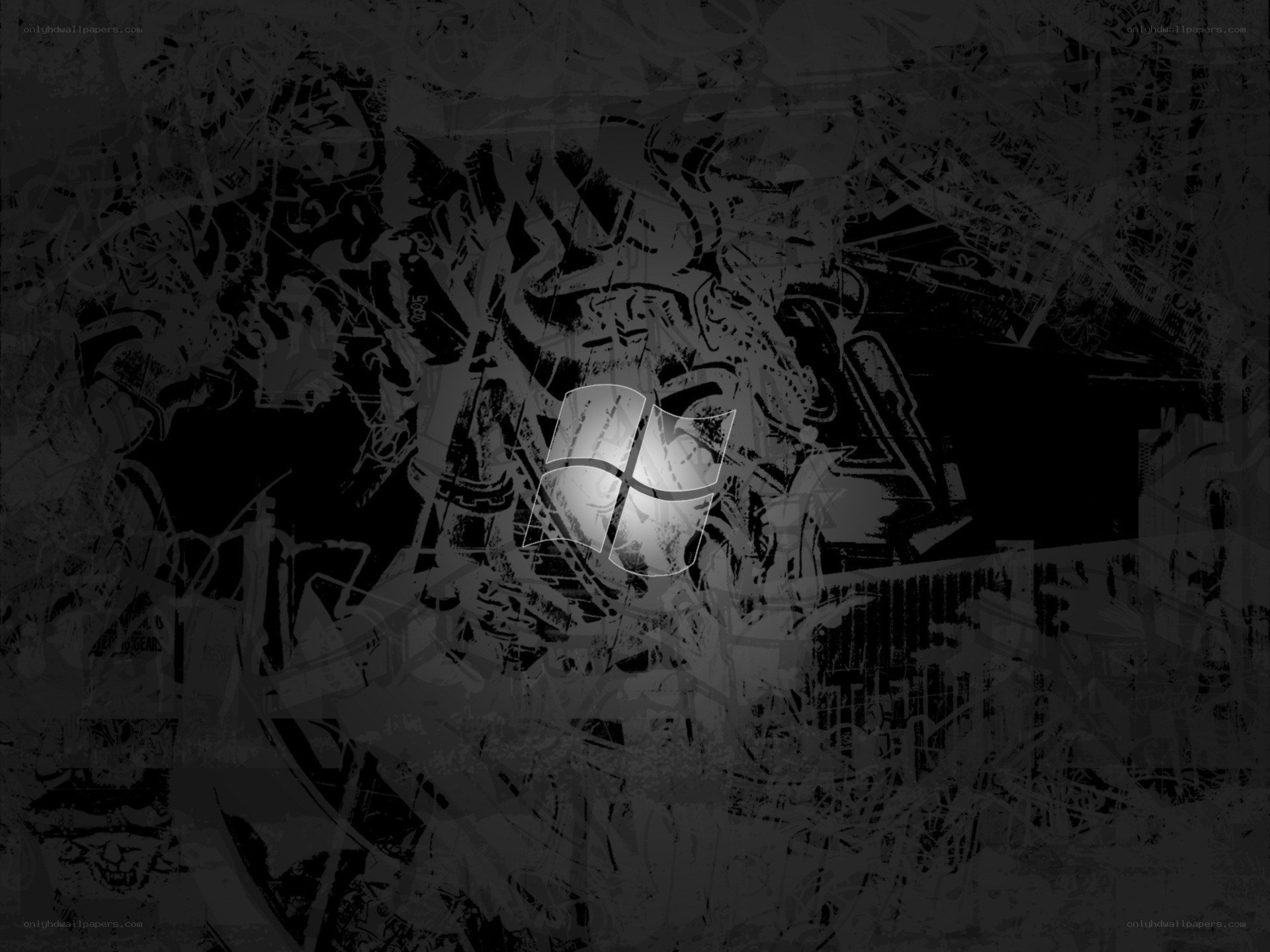 graffiti-style windows logo