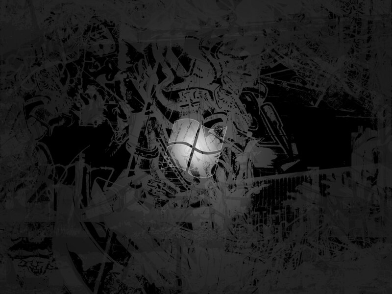 graffiti-style windows logo