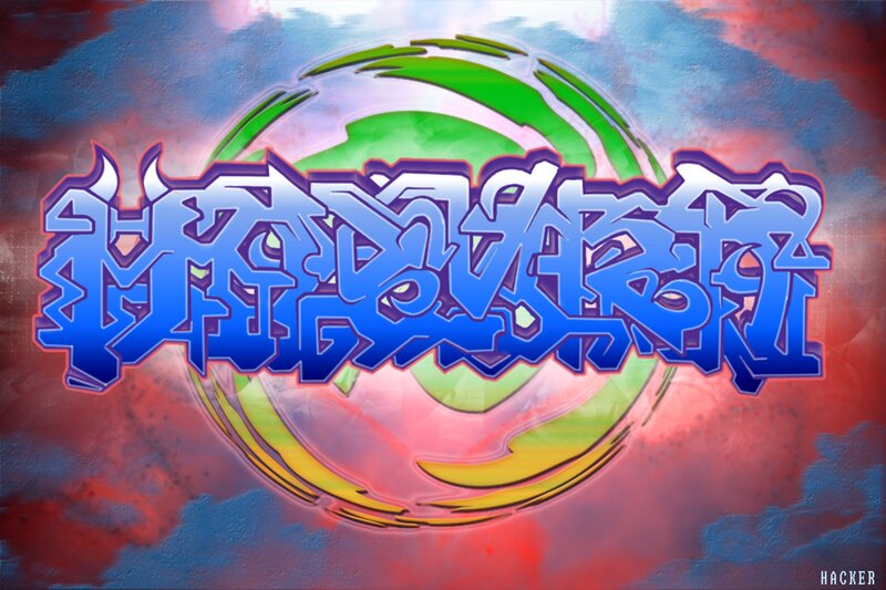 Graffiti Text Logo