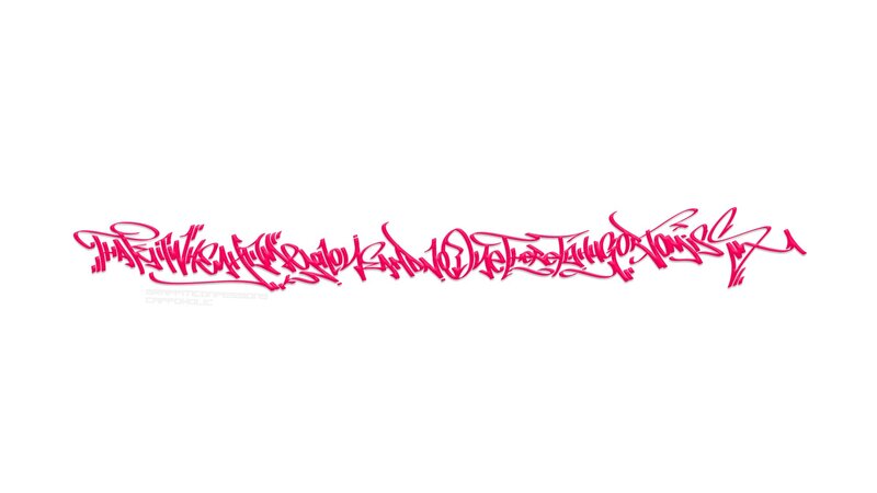 Graffiti Text on White