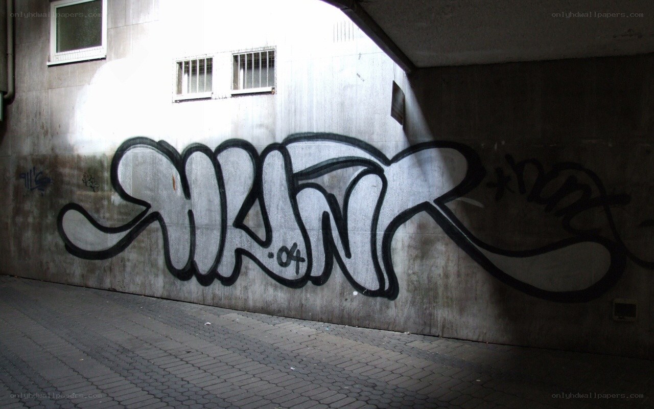 graffiti under a bridge