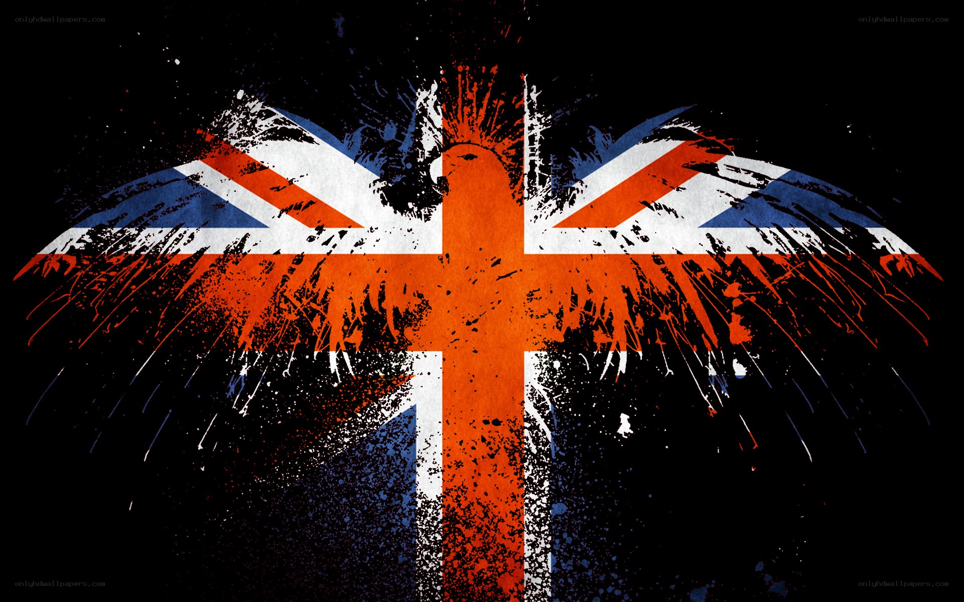 graffiti union jack eagle