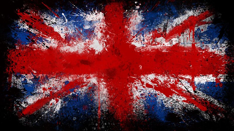 Graffiti Union Jack Flag — Red