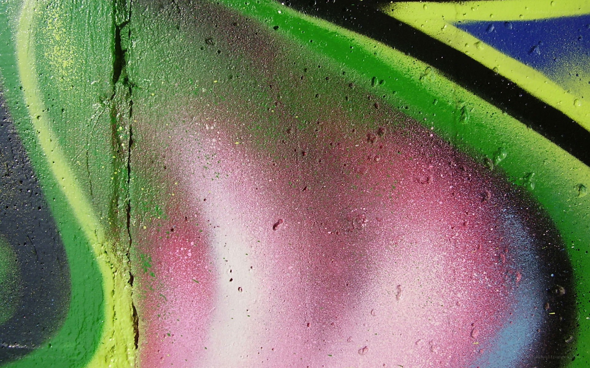 graffiti wall with colorful paint
