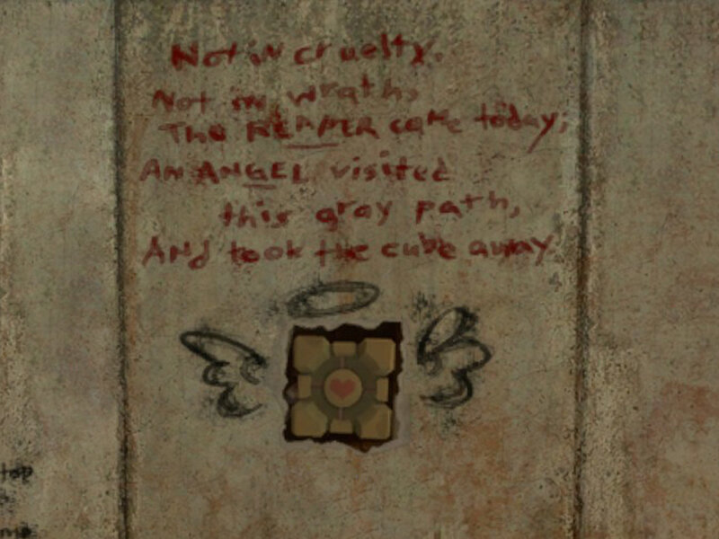 graffiti with cube drawing
