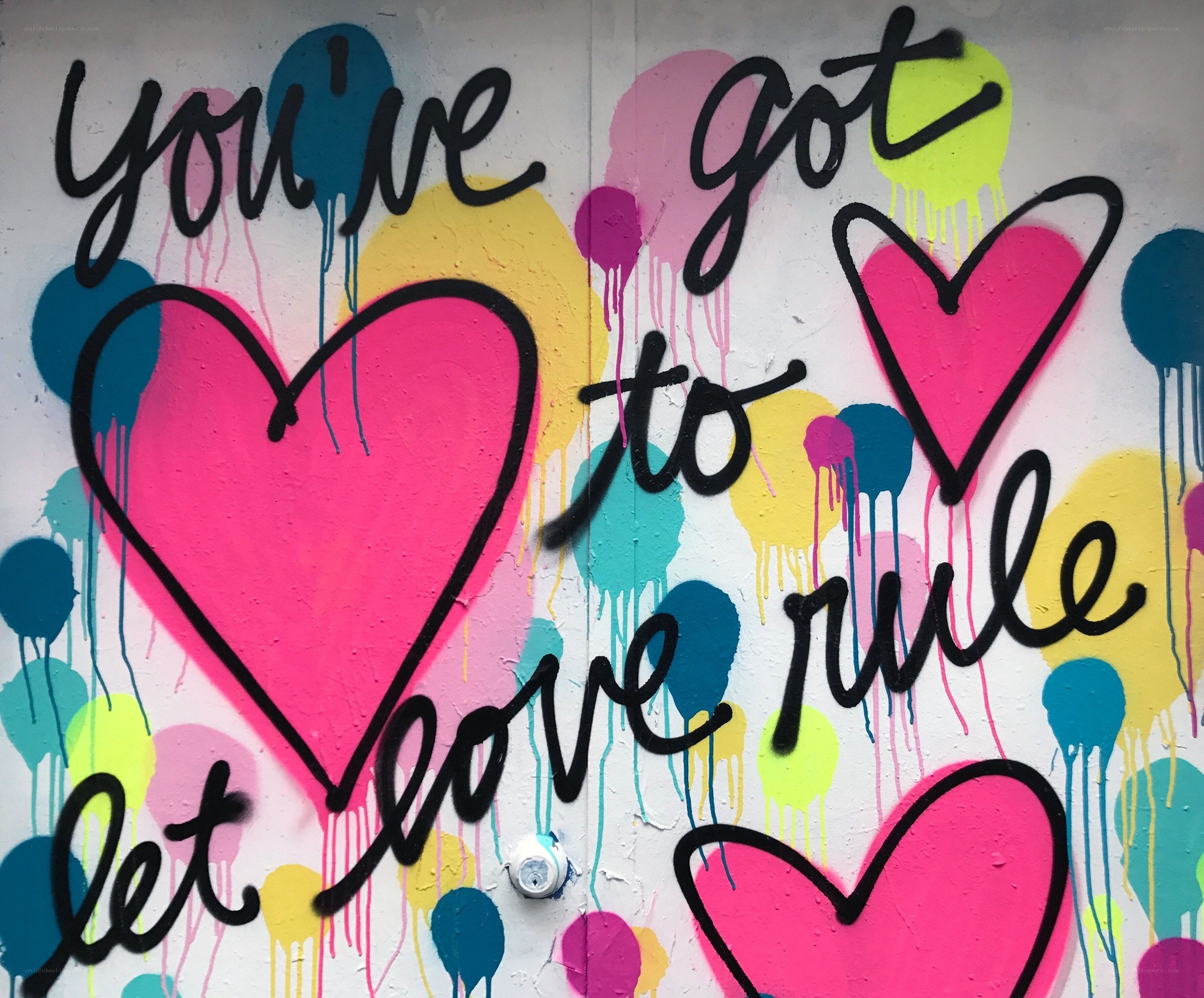 graffiti with love message