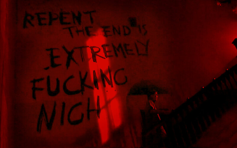graffiti with ominous message