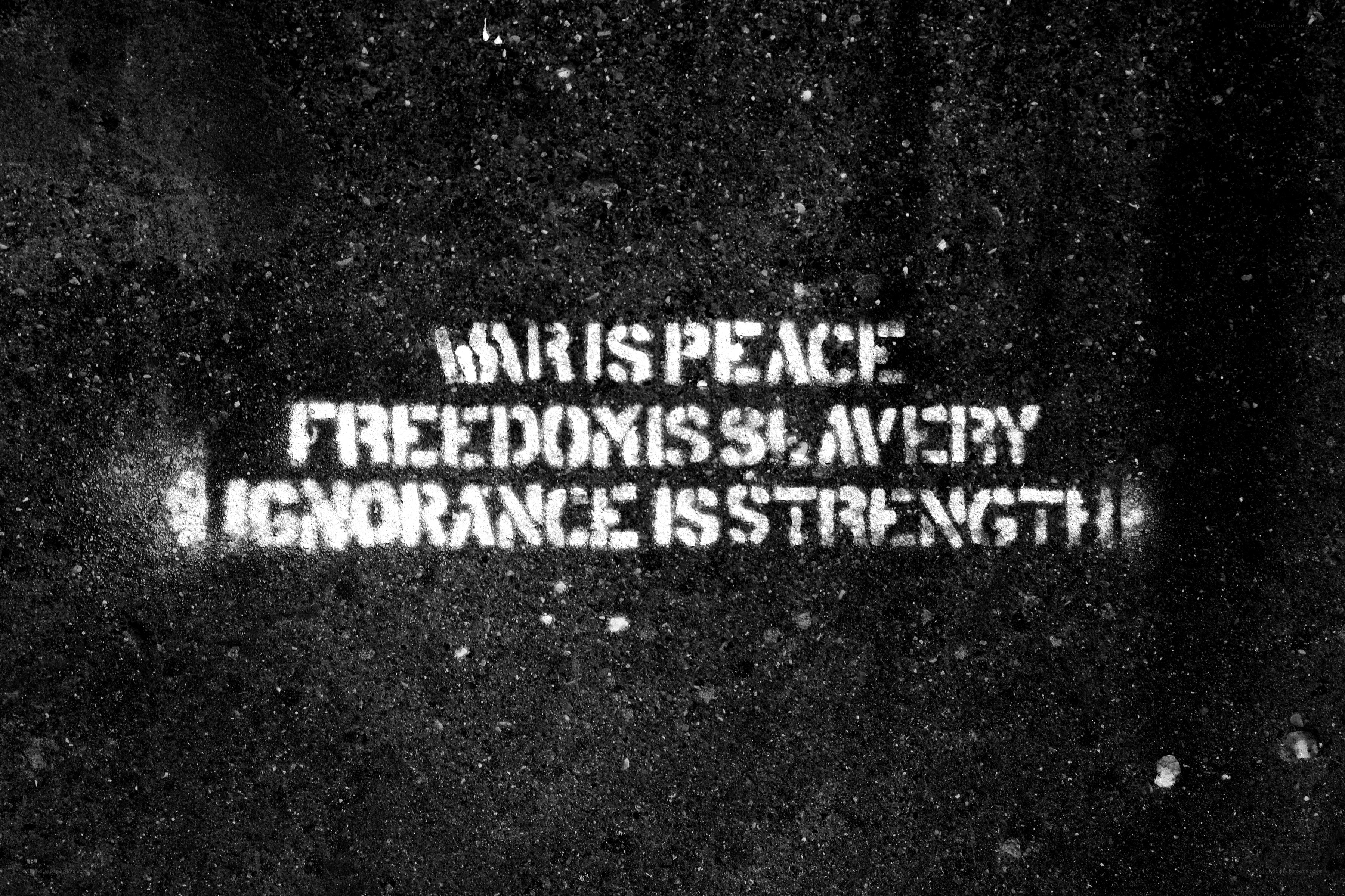 graffiti with political message