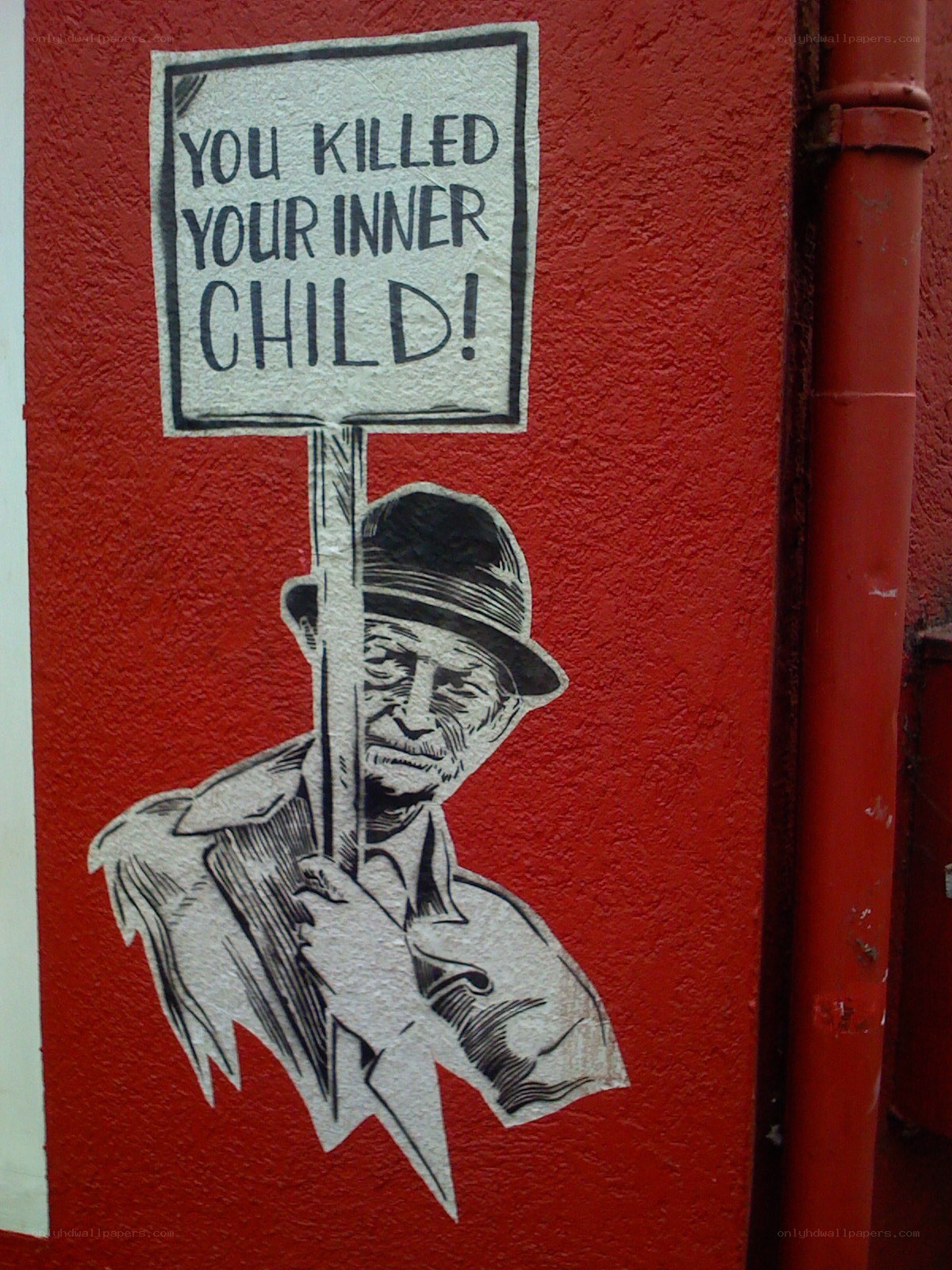 graffiti with protest sign