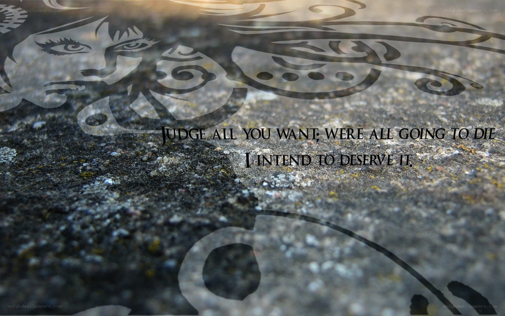 graffiti with quote