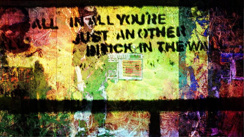 graffiti with text and figures