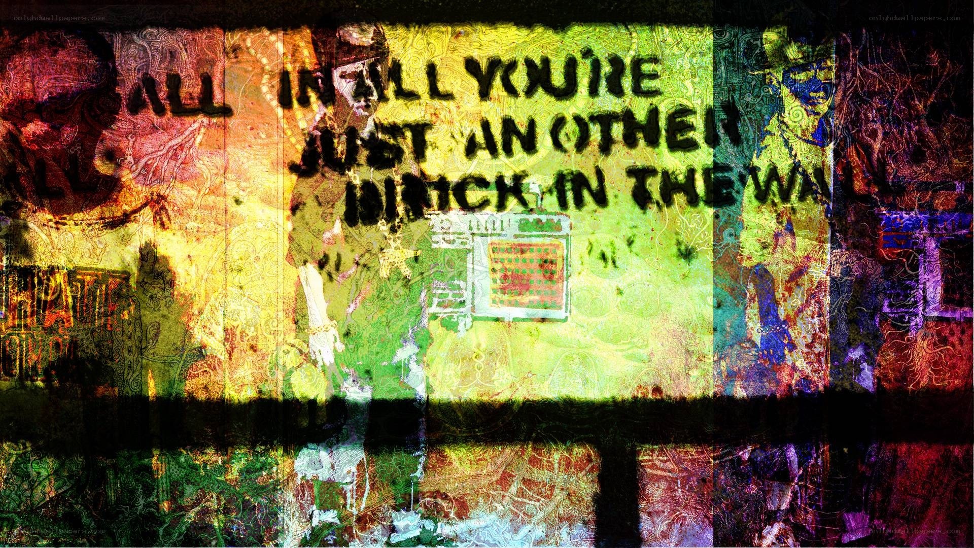 graffiti with text and figures