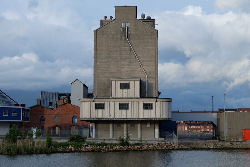 Grain Silo by Water