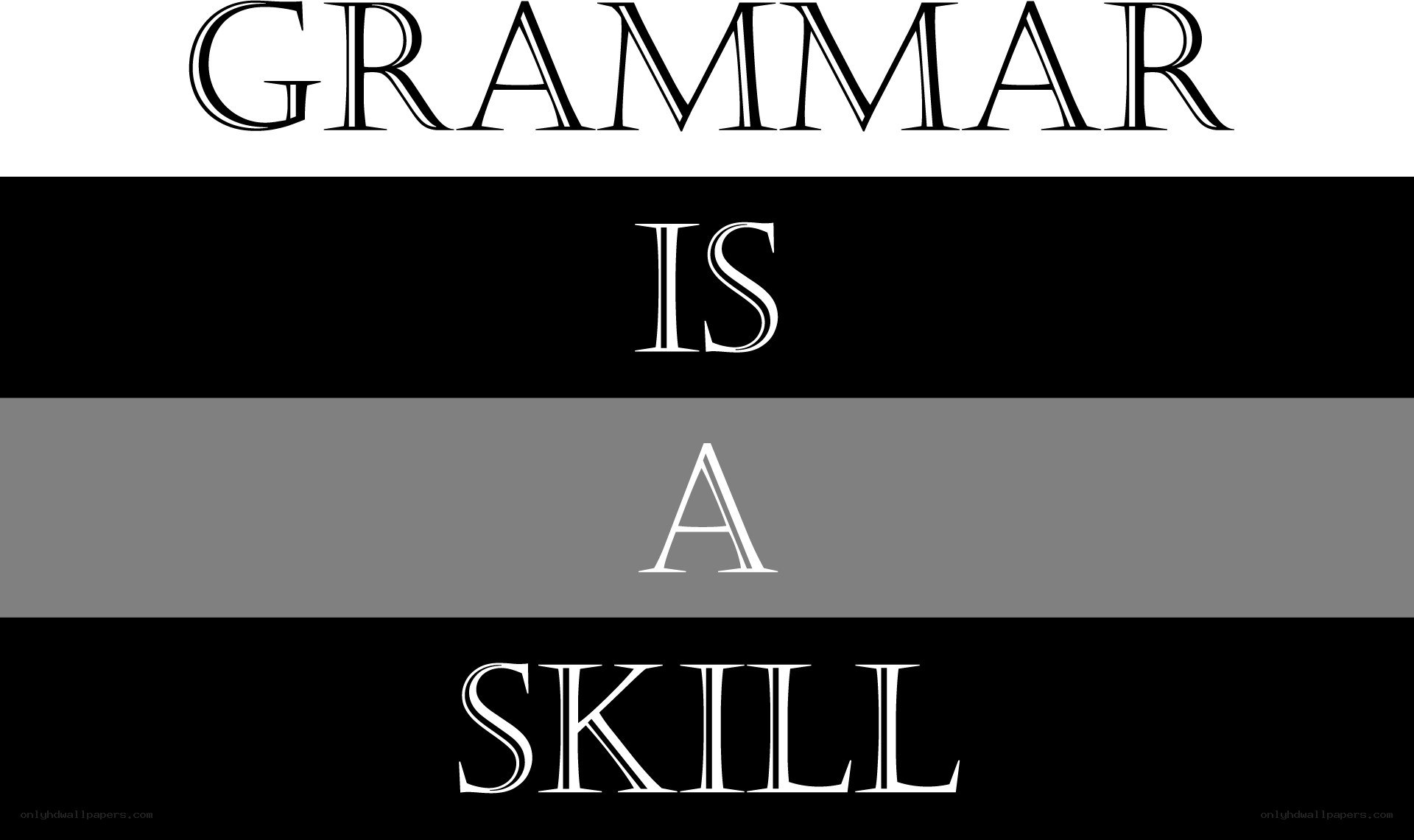grammar is a skill