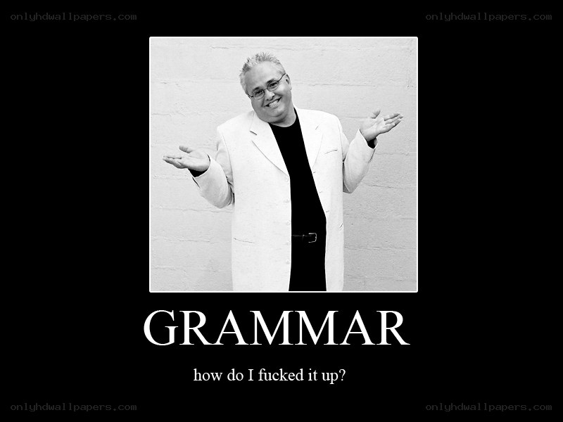 grammar meme with man
