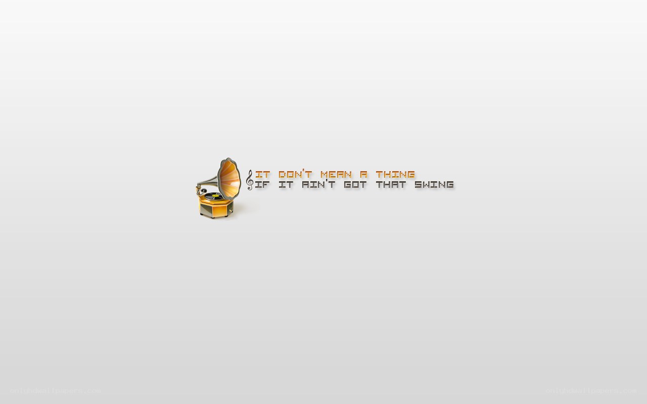 gramophone with quote