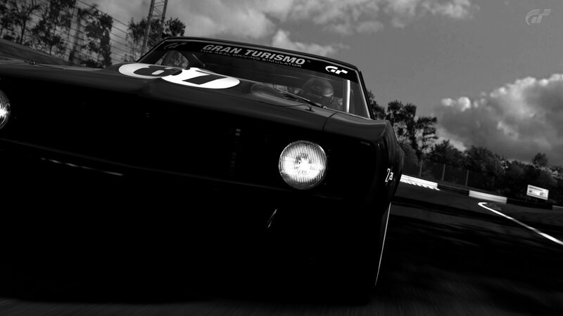 Gran Turismo race car on track